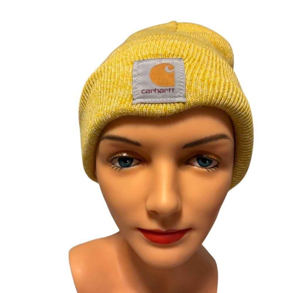 Carhartt Yellow/Gold Heathered Beanie Hat One Size Fall Winter Casual Utility